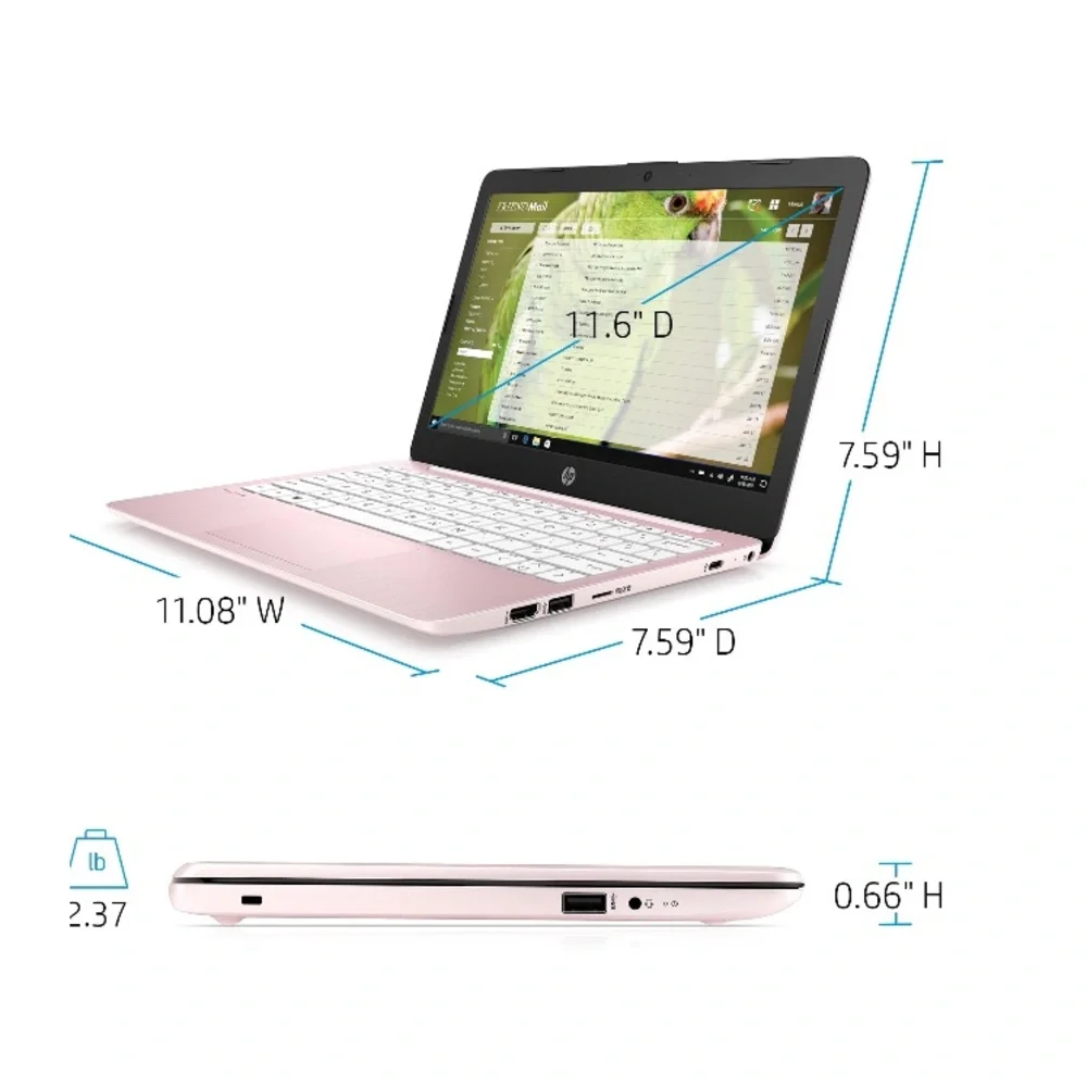 Pink hp Chromebook